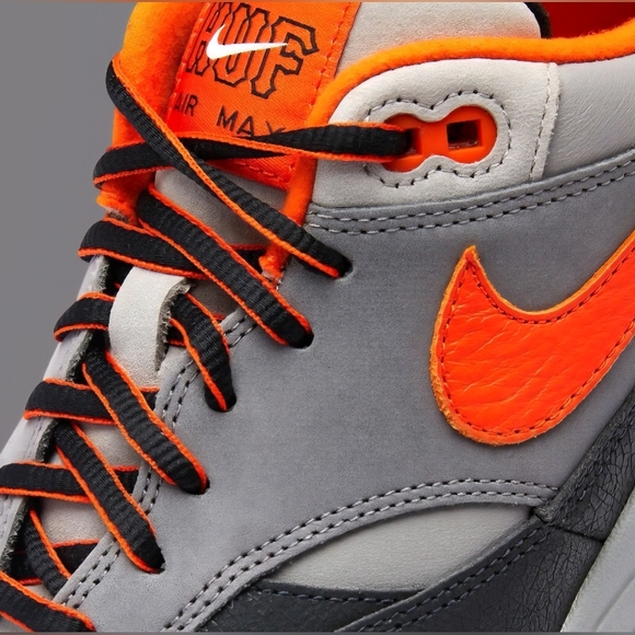 Nike Air Max 1 SP x HUF \'Brilliant Orange\' HF3713-001 Mens Size 9 B GRADES New main image 7
